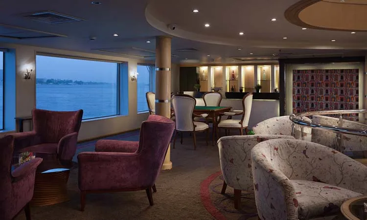 Lounge aboard the MS Acamar Nile Cruise Nile cruise